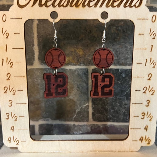 Baseball/Softball with Number