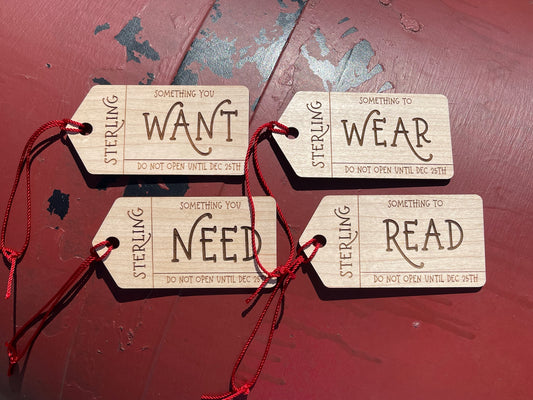 Christmas Gift Tags (SET OF 4)