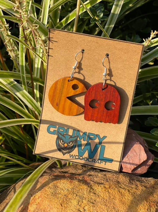 Pac-Man Earrings