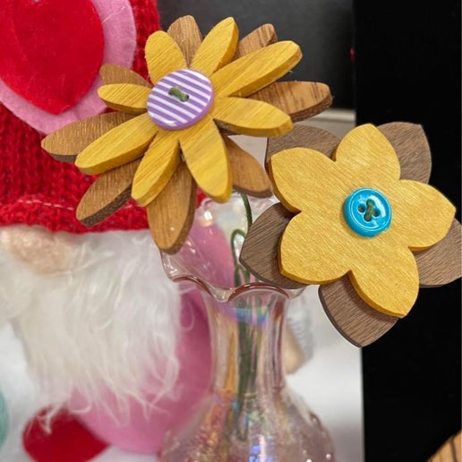 Wooden Flowers